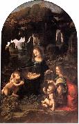 LEONARDO da Vinci Virgin of the Rocks oil painting picture wholesale